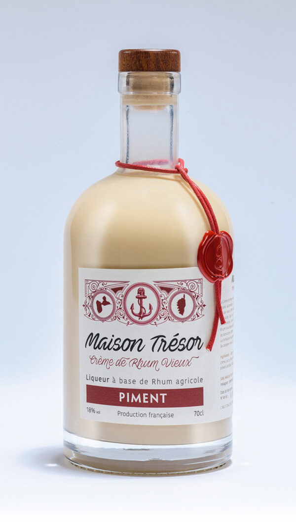 Crème de Rhum Vieux “Artisanale PIMENT” MAISON TRÉSOR